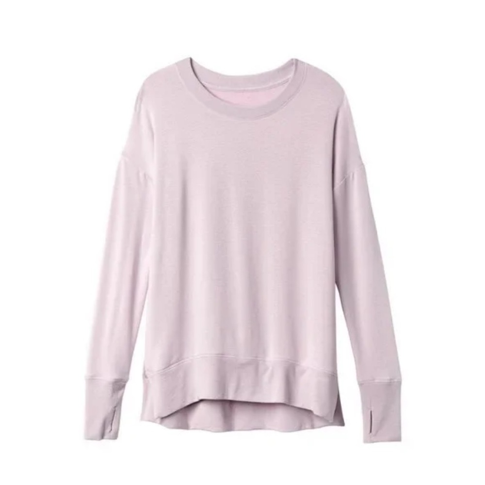 ATHLETA LILAC COASTER LUXE SWEATSHIRT - Picture 4 of 8